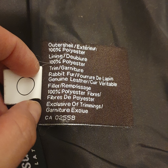 Danier Thinsulate Bomber with Removable Rabbit Fur Collar 2XS Brown - Picture 6 of 16